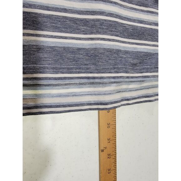 Brooks Brothers Striped Linen Polo Shirt - Medium - Picture 3 of 6